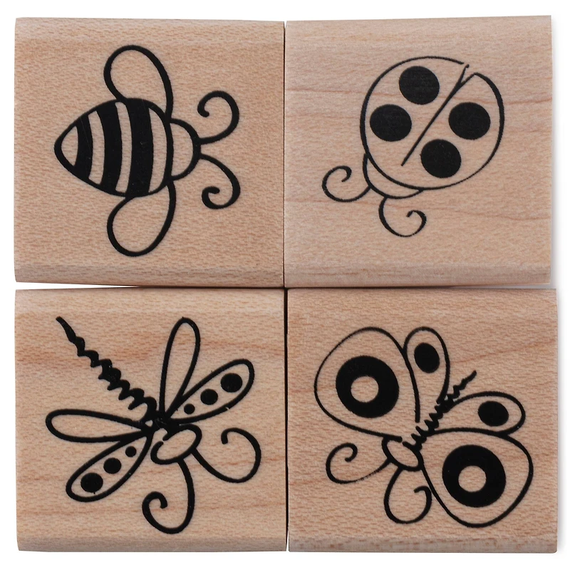 6 Pack: Bugs Wood Stamp Set by Recollections™