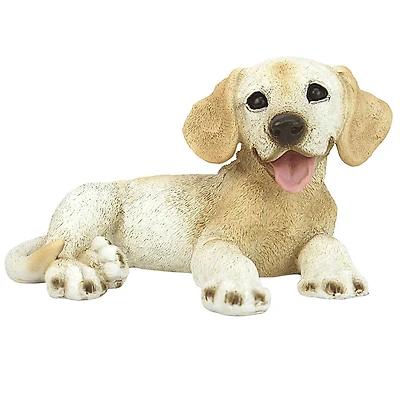 Design Toscano 10" Yellow Labrador Puppy Dog Statue
