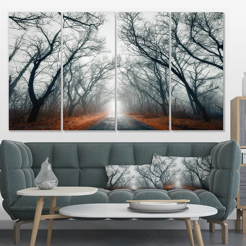 Designart - Mystic Road in Forest