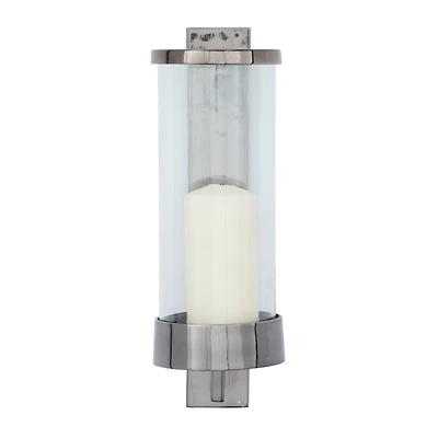 Grey Aluminum Contemporary Wall Sconce, 16" x 5" x 7"