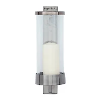 Grey Aluminum Contemporary Wall Sconce, 16" x 5" x 7"