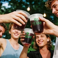 15.5oz. Go Team Frosted Plastic Cups, 6ct. by Celebrate It™