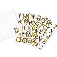 Gold Drop Shadow Alphabet Stickers by Recollections™