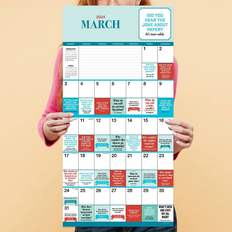 TF Publishing 2024 Dad Jokes Wall Calendar