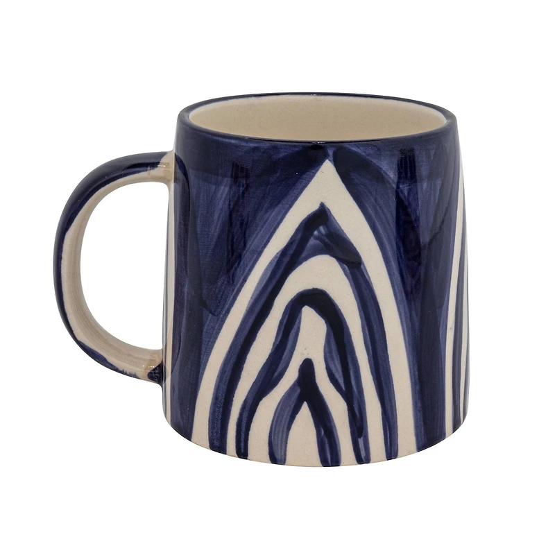 Hello Honey® 4.25" Geometric Print Stoneware Mug Set