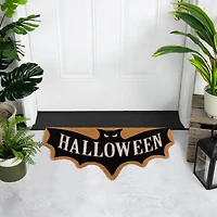 Natural Coir Halloween Bat Shaped Doormat