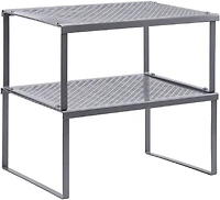 NEX™ Silver Stackable Metal Kitchen Cabinet & Counter Organizer