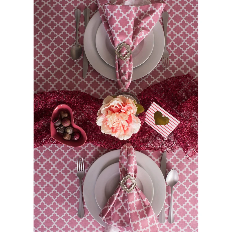 Rose Lattice Table Runner 14" x 108"