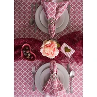 Rose Lattice Table Runner 14" x 108"