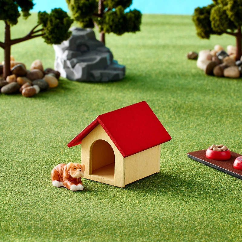 12 Pack: Mini Doghouse & Dog by Make Market®