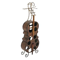 47" Brass Metal Traditional Wine Holder Rack