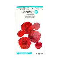 12 Packs: 6 ct. (72 total) Red Paper Pom Poms by Celebrate It™