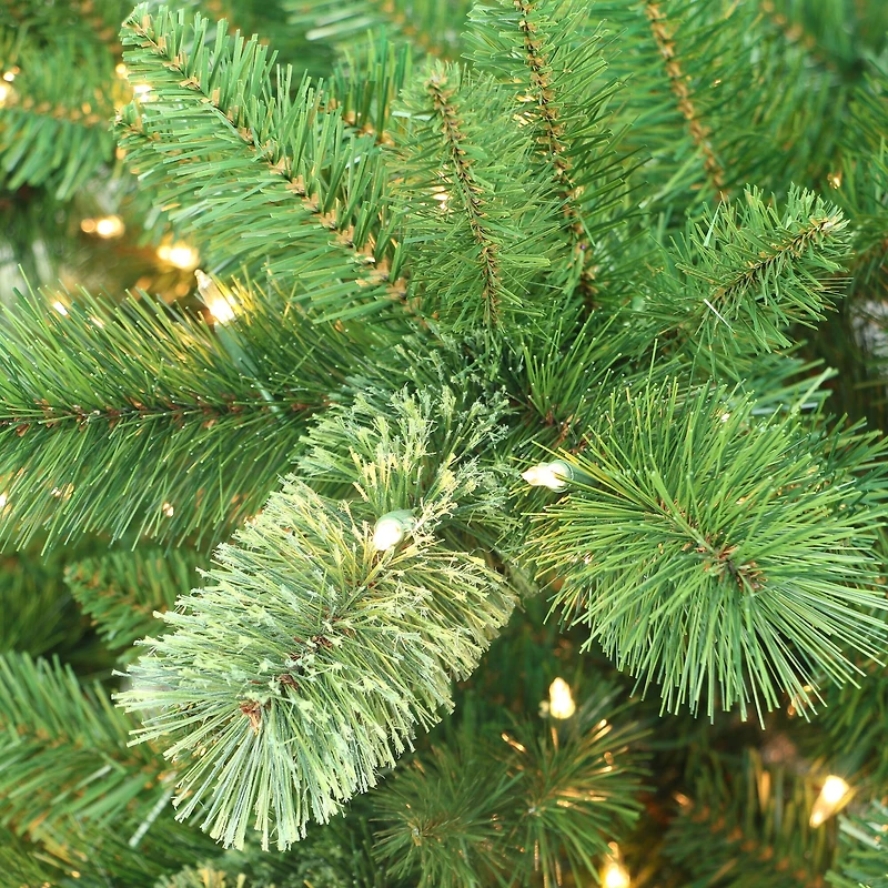 7.5ft. Pre-Lit Western Pine Artificial Christmas Tree, Clear Lights