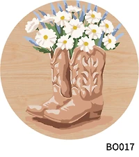 8" Boots Paint-by-Number Plywood Surface Kit by Artist's Loft®