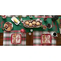 DII® Christmas Plaid Placemats, 6ct.