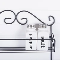 DII® 18" Black Pantry Spice Rack