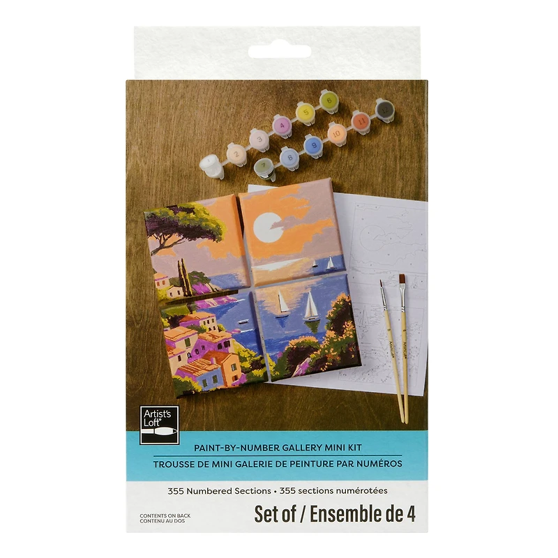 Coastal Sunset Paint-by-Number Gallery Mini Kit by Ashland®