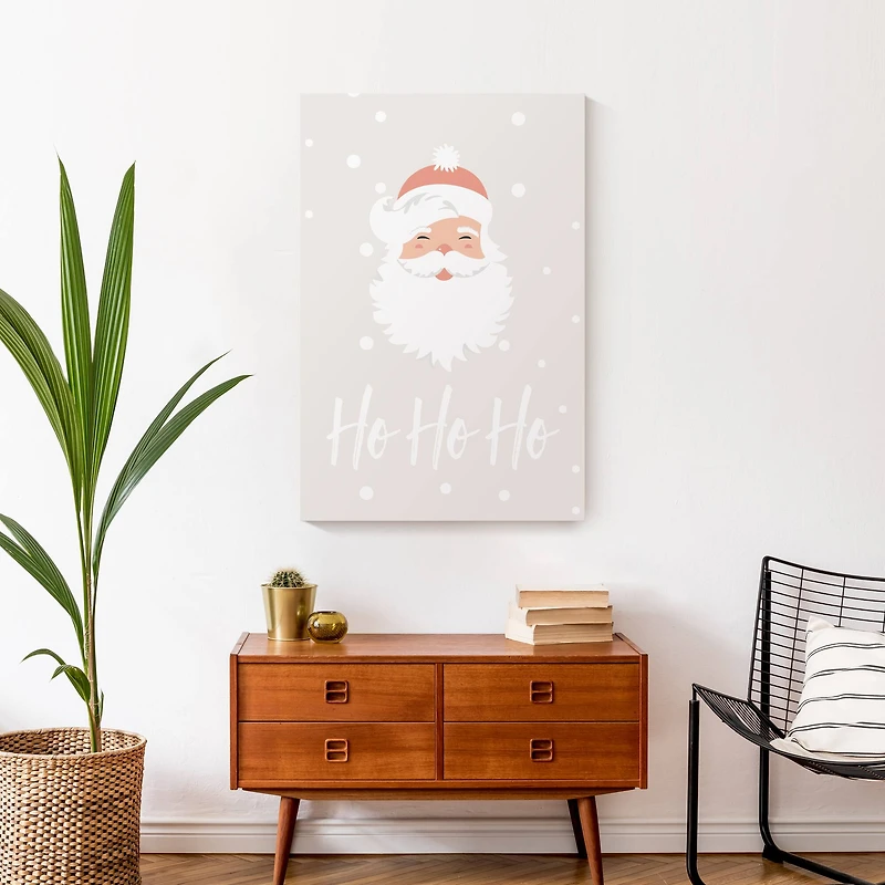 Ho Ho Ho Santa 20x30 Canvas Wall Art