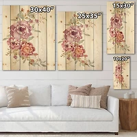 Designart - Bouquet Of Pink and Purple Flowers III