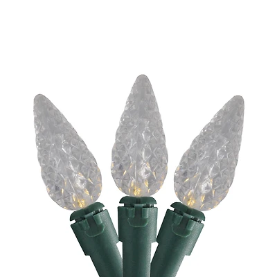 35ct. White LED C6 Mini Christmas String Lights