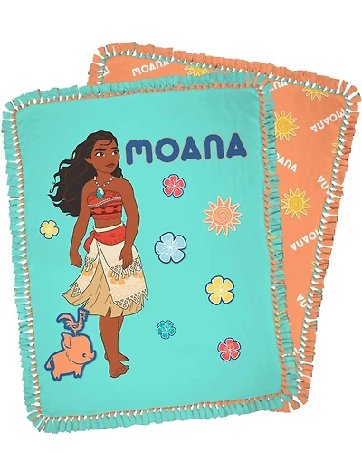 Disney® 72" Princess Moana No Sew Fleece Throw Kit