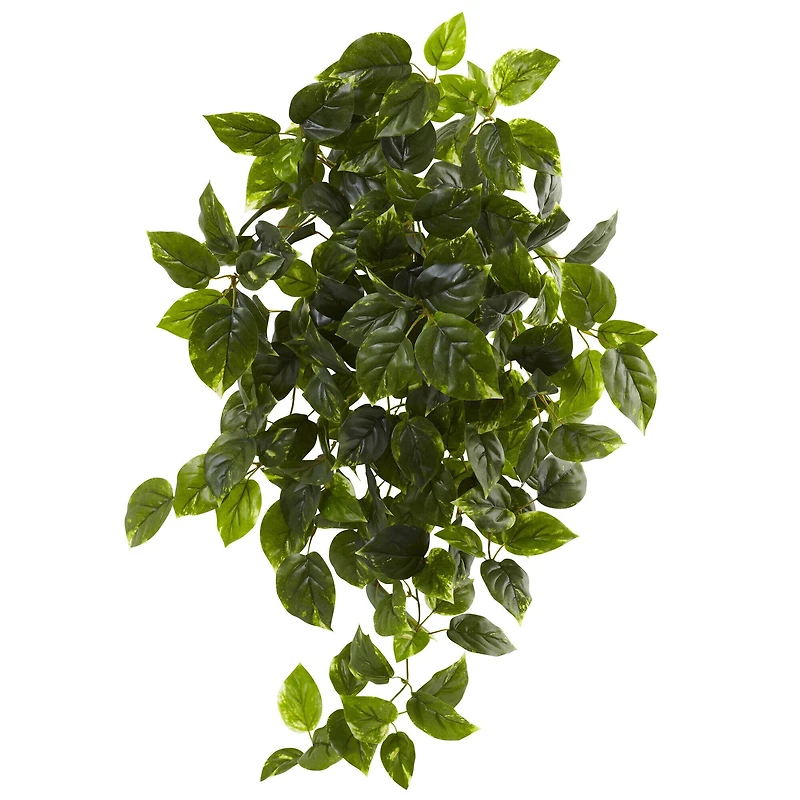 36" UV Resistant Artificial Pothos Hanging Plant, 2ct.