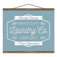 Laundry Co. 20" x 16" Teak Hanging Canvas