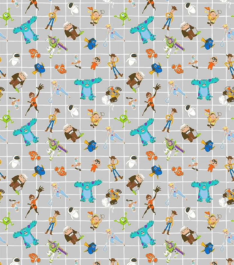 Disney® Pixar Character Mashup Cotton Fabric
