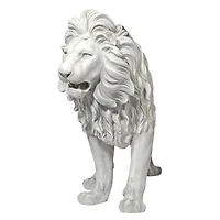 Design Toscano 25.5" Regal Lion Sentinel of Grisham Manor Statue with Left Foot Forward