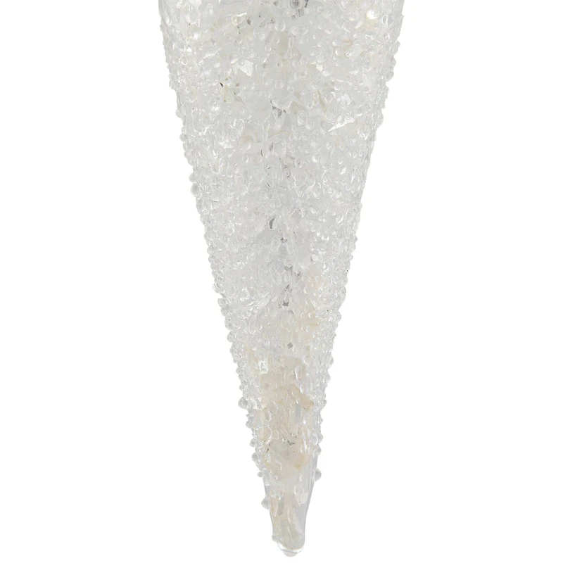 6.25" Clear Glass Winter Icicle Ornament