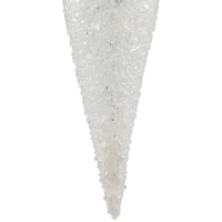 6.25" Clear Glass Winter Icicle Ornament