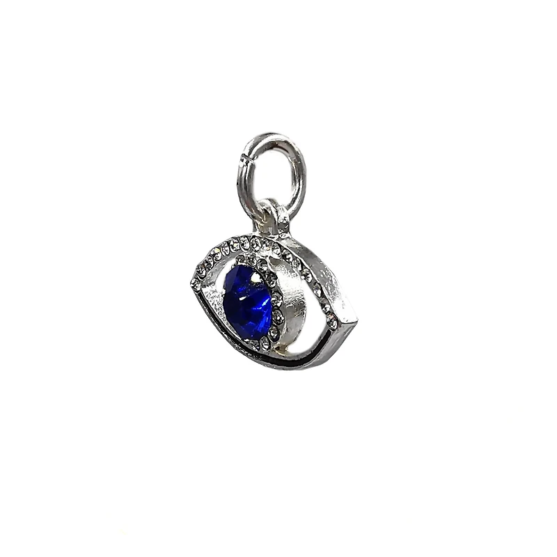 Charmalong™ Silver Plated Eye Charm by Bead Landing™