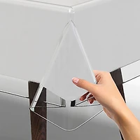 Home Details 90" Clear Tablecloth Protector
