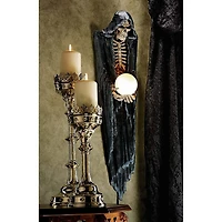 Design Toscano 2.8ft. The Grim Reaper Illuminated Wall Sculpture