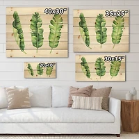 Designart - Tropical Banana Leaves Set
