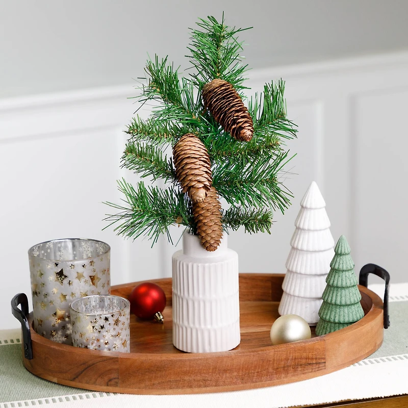 Dakota Red Pine Stem with Pine Cones
