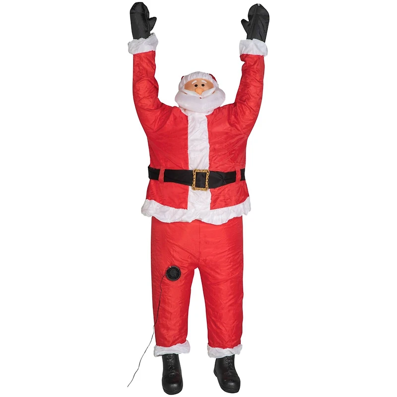 6.5ft. Airblown® Inflatable Realistic Roof-Hangin' Santa