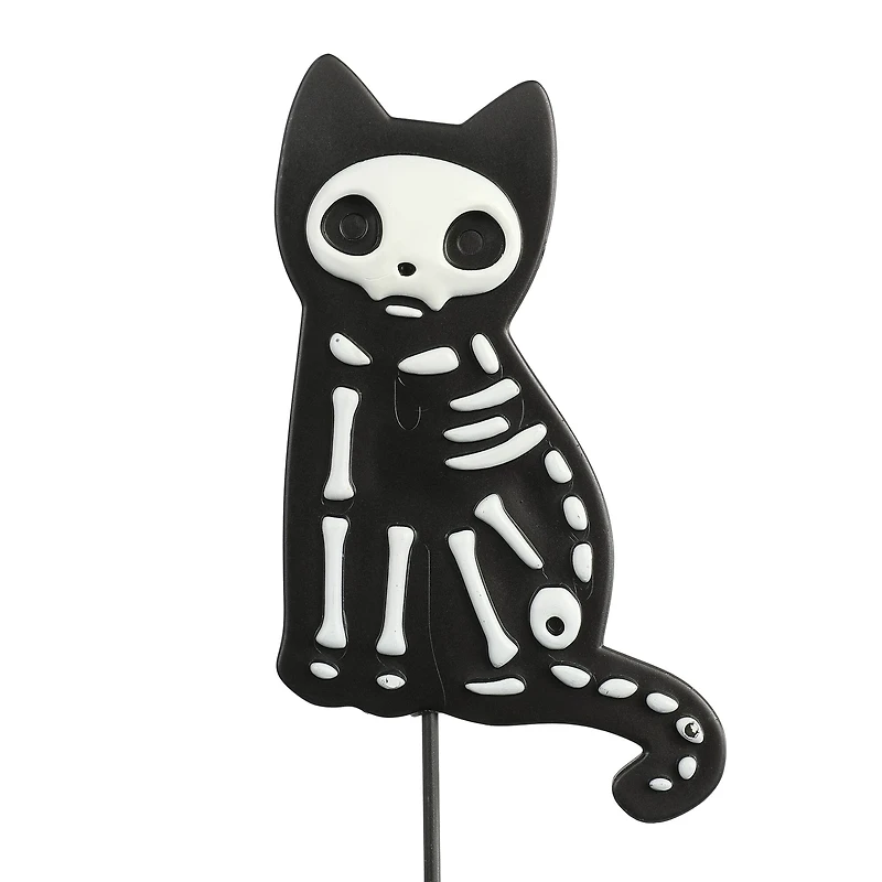 9" Black & White Cat Skeleton Pick by Ashland®