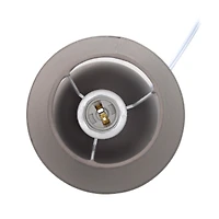 Simple Designs Gray Mini Ceramic Globe Table Lamp