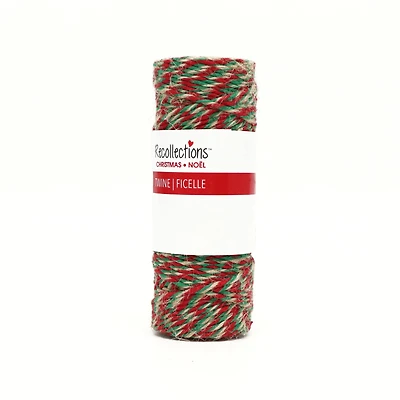 37yd. Red & Green Jute Twine by Recollections™