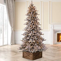 7.5ft. Pre-Lit Fir Artificial Christmas Tree, Warm White LED Lights