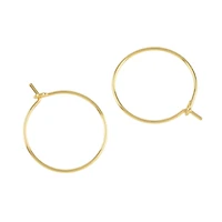 20mm Ear Wire Beading Hoops