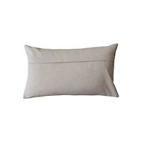 Hello Honey® 24" x 14" Embroidered Reindeer Cotton & Linen Lumbar Throw Pillow