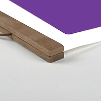 Large Nola State Teak Hanging Canvas