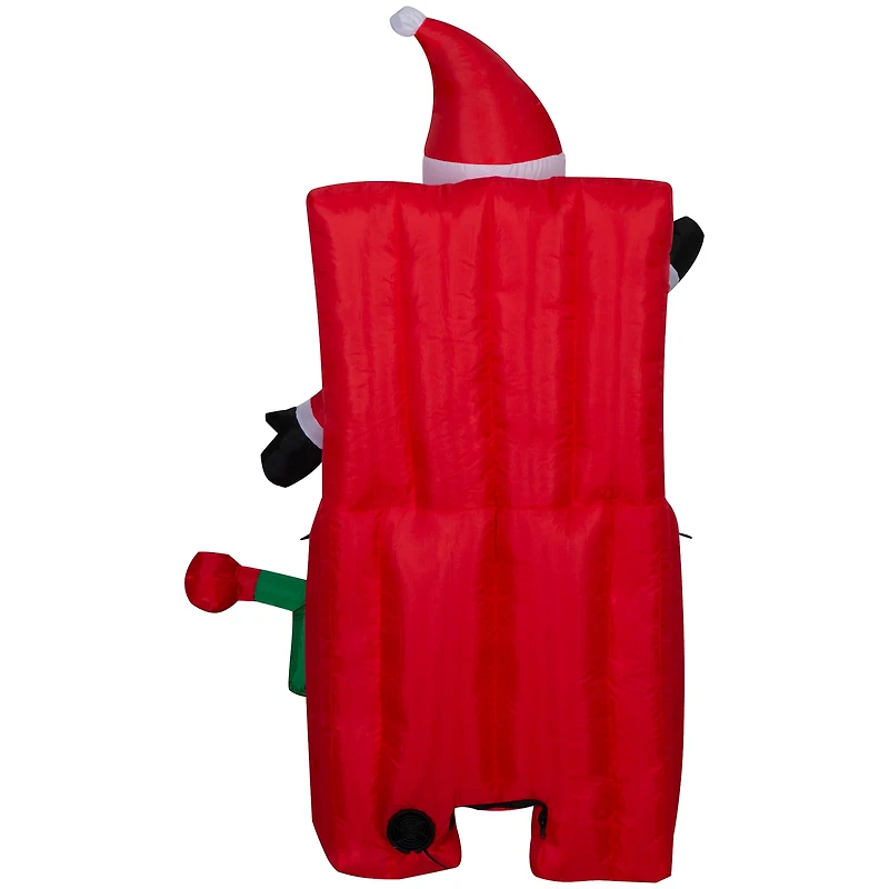 5ft. Animated Airblown® Inflatable Christmas Santa in Pop-Up Box
