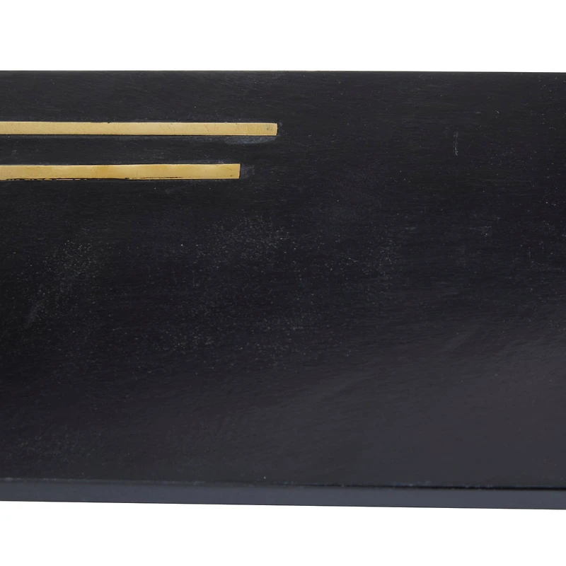 Black Marble Contemporary Tray Set
