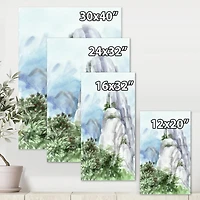 Designart - Mountain Top In The Clouds