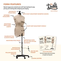 Dritz® My Double Designer Medium Dress Form with Adjustable Tri-Pod Stand
