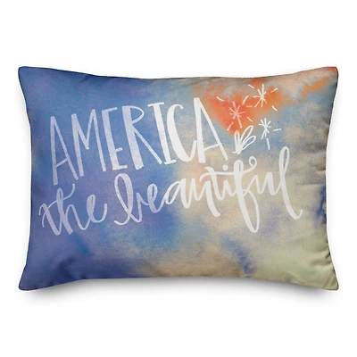 America The Beautiful Throw Pillow