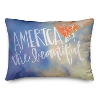 America The Beautiful Throw Pillow